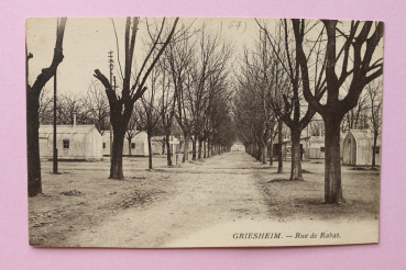 Ansichtskarte AK Griesheim 1918-1930 Rue de Rabat Kaserne Baracken Architektur Ortsansicht Hessen